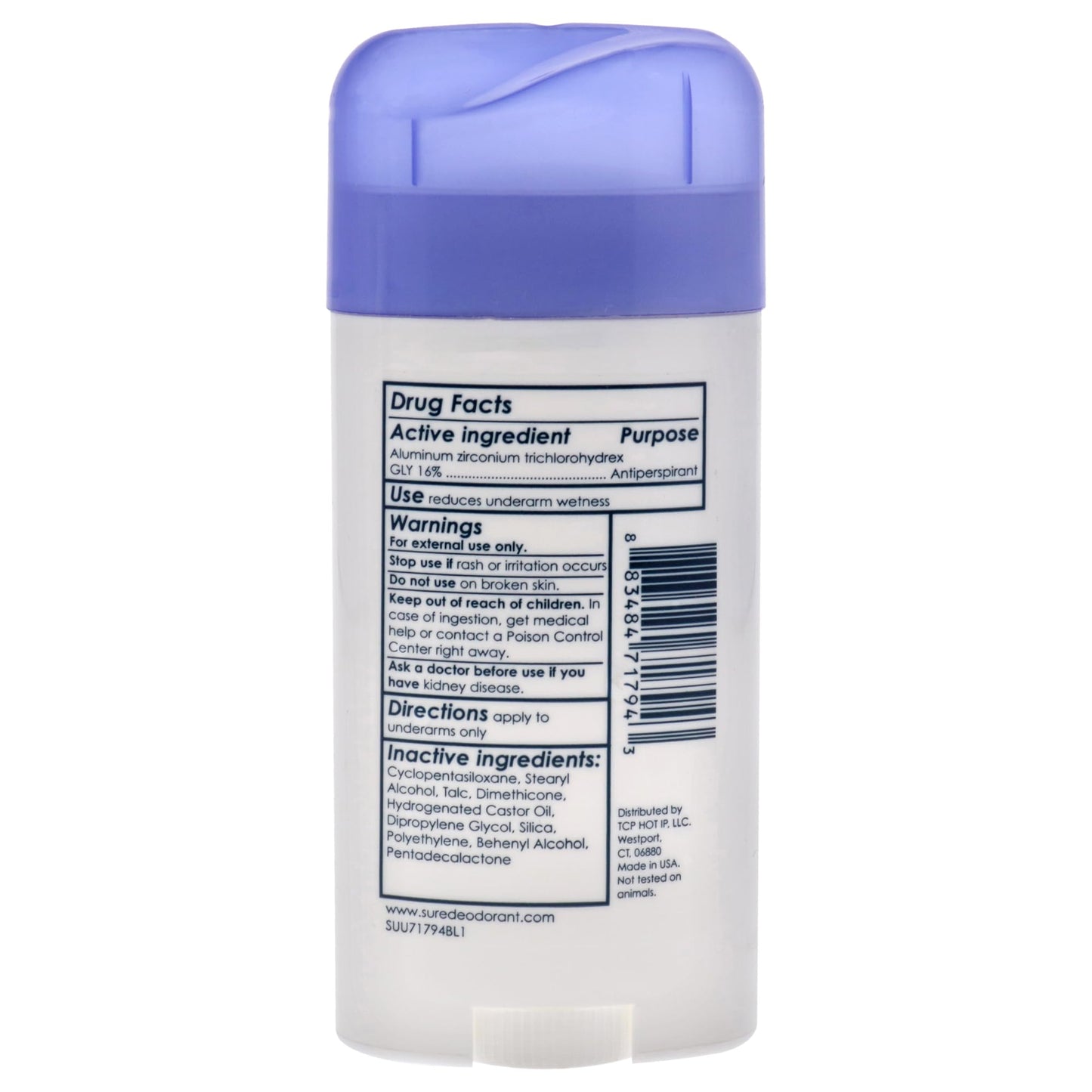 Sure Original Solid Unscented, Anti-Perspirant Deodorant 2.70 oz Beauty & Personal Care Sure