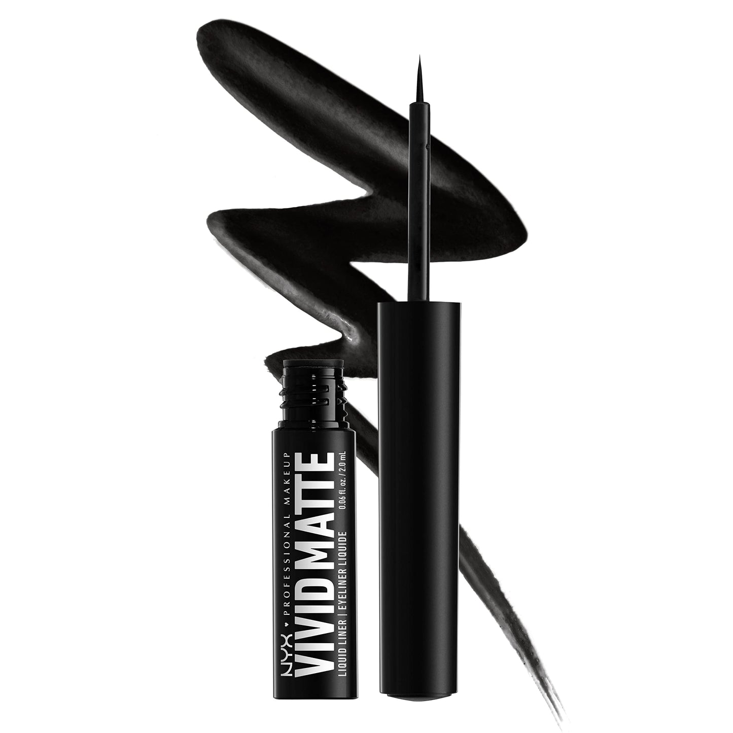 NYX PROFESSIONAL MAKEUP Vivid Matte Liquid Liner, Smear-Resistant Eyeliner with Precise Tip - Black Beauty & Personal Care NYX PROFESSIONAL MAKEUP