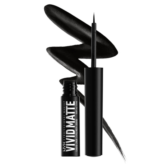 NYX PROFESSIONAL MAKEUP Vivid Matte Liquid Liner, Smear-Resistant Eyeliner with Precise Tip - Black Beauty & Personal Care NYX PROFESSIONAL MAKEUP