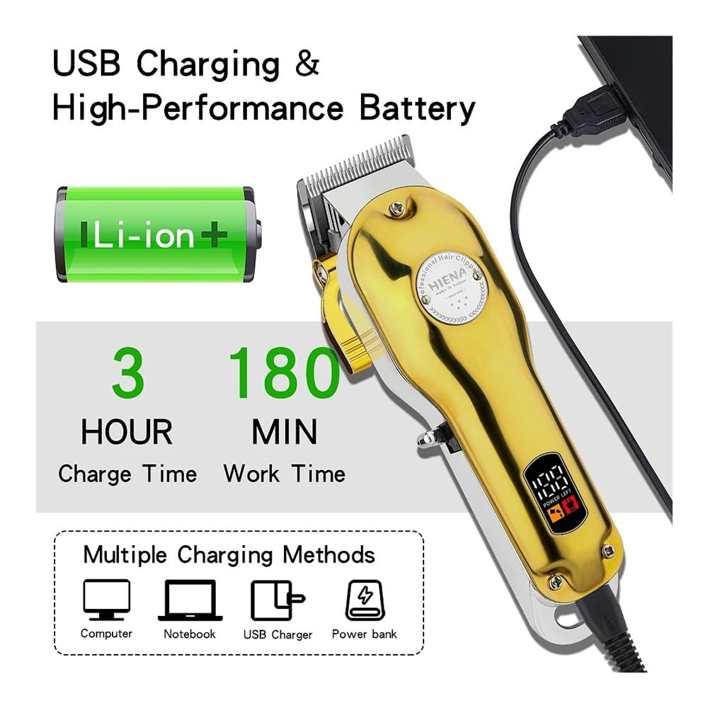 EWKYLSEM Razors 2pcs Men's Premium Wireless Hair Clipper - Precision Shaving and Trimming Machine with USB Charging,Perfect Choice for The Home(Two Beauty and Personal Care EWKYLSEM