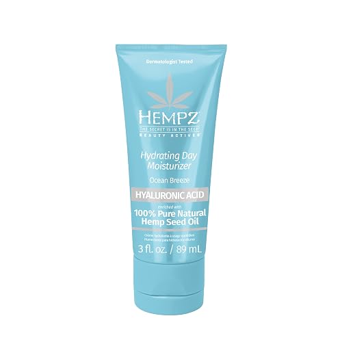 Hempz Ocean Breeze Hydrating Daily Moisturizer - Hydrating Day Cream Rich with Minerals, Vitamin C, & Hempseed Oil to Hydrate & Repair Extremely Dry Beauty & Personal Care Hempz