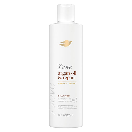 Dove Shampoo Argan Oil & Repair for Fine Hair with Bio-Protein Care Technology and Argan Oil Blend 12 Fl Oz Beauty & Personal Care Dove