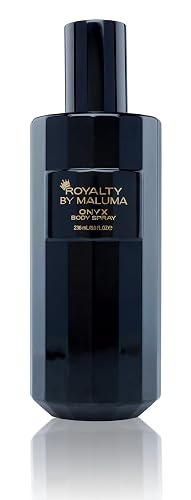 Royalty By Maluma Onyx Body Spray, 8 oz - Luxurious Long-Lasting Perfume for Men - Fougere Amber Wood Fragrance - Cardamon, Pear, Bergamot Top Notes Beauty & Personal Care Royalty By Maluma