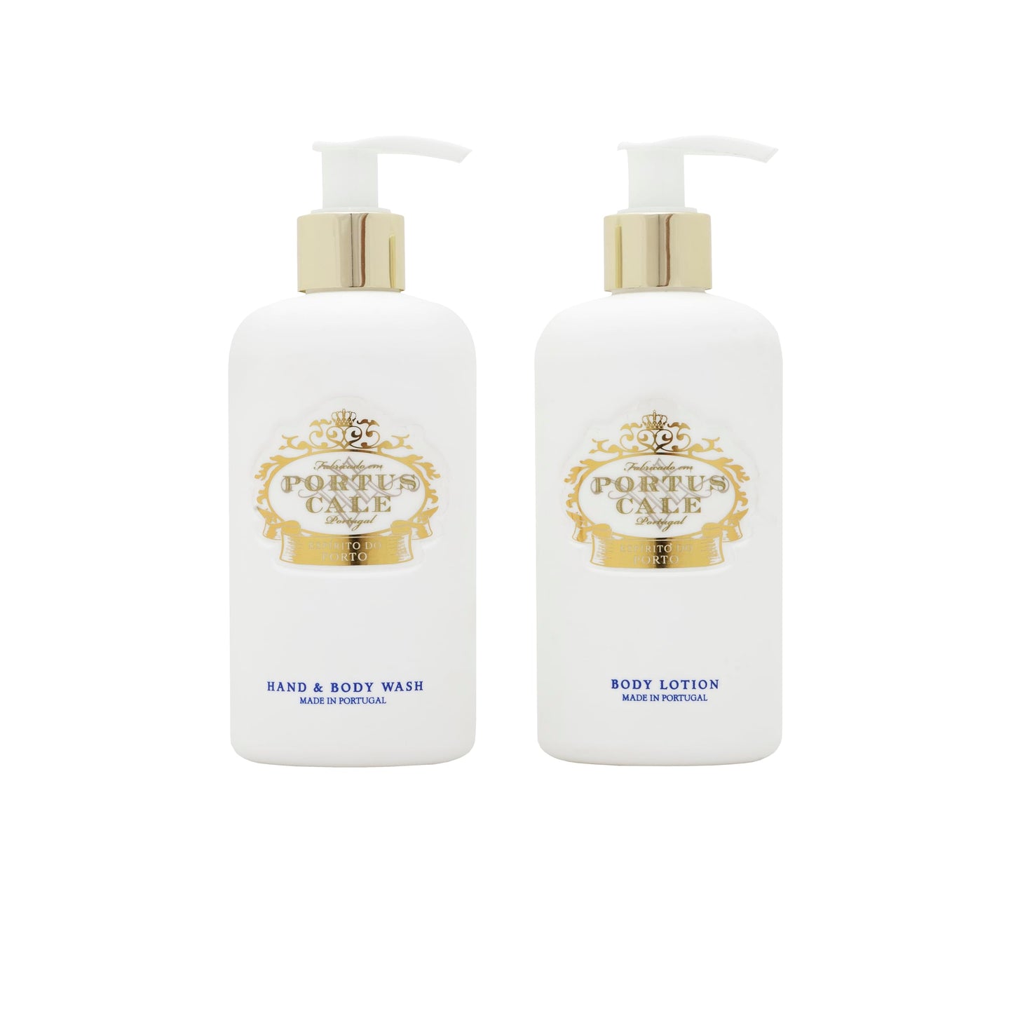 Portus Cale Castelbel Hand & Body Luxury Soap Gold & Blue - Pink Pepper and Jasmine Body Washes 300ml Beauty & Personal Care Portus Cale
