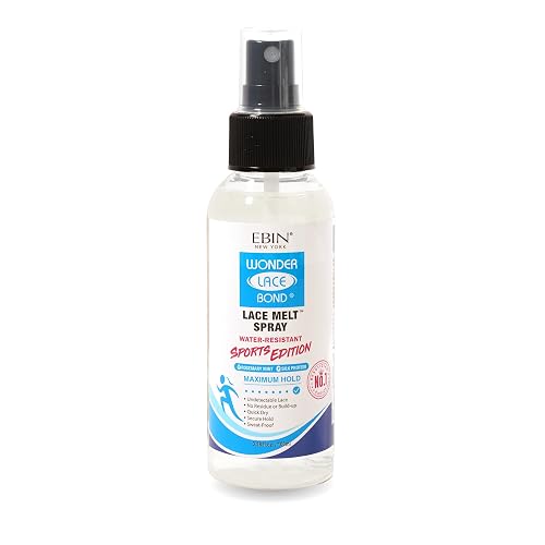 EBIN NEW YORK Wonder Lace Bond Lace Melt Spray Sports Edition 3.38 Fl Oz - Melting Spray for Lace Wigs with Strong Hold, Rosemary Mint for Scalp Beauty & Personal Care EBIN NEW YORK