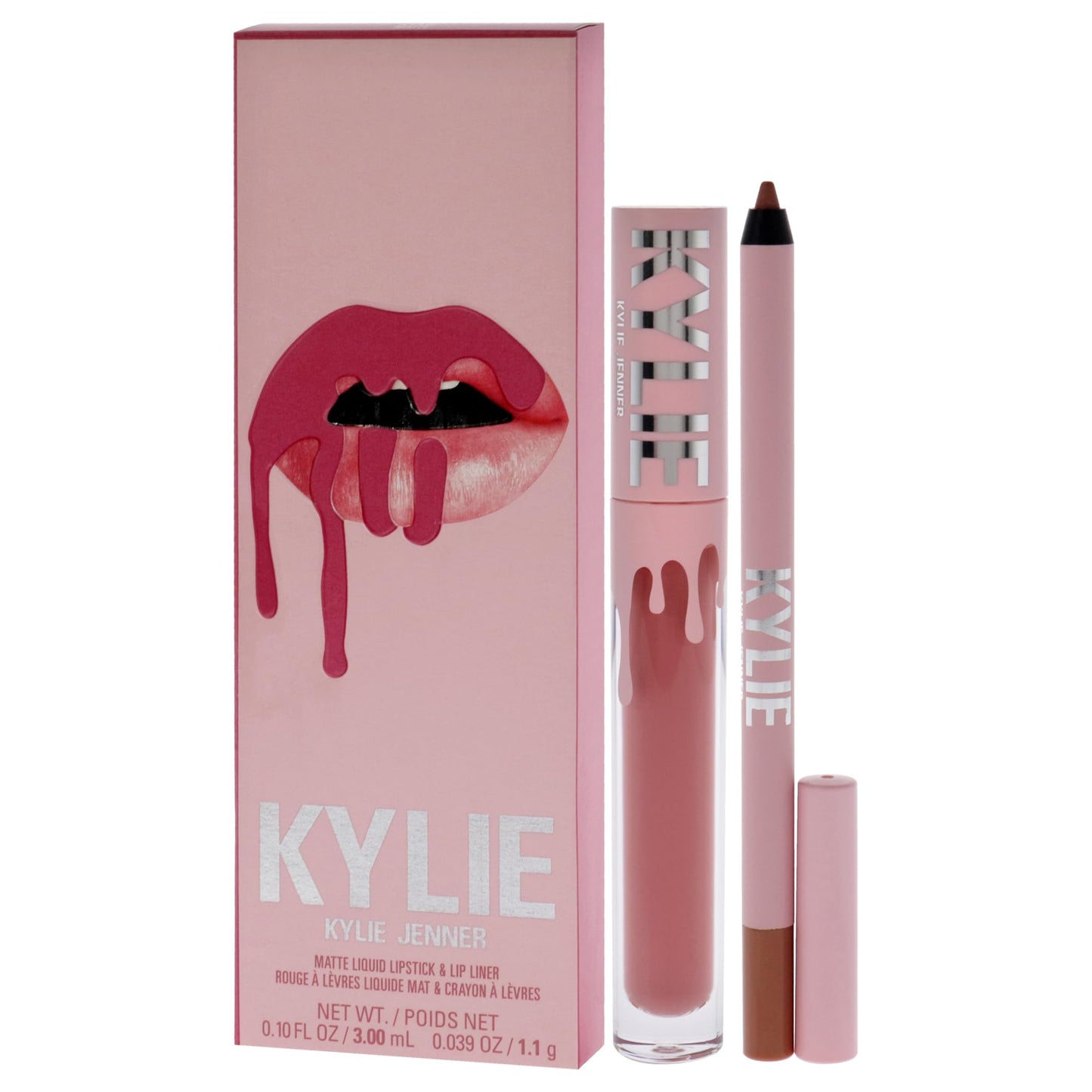 Matte Lip Kit - 808 Kylie by Kylie Cosmetics for Women - 2 Pc 0.10oz Matte Liquid Lipstick, 0.03oz Lip Liner Beauty & Personal Care KYLIE