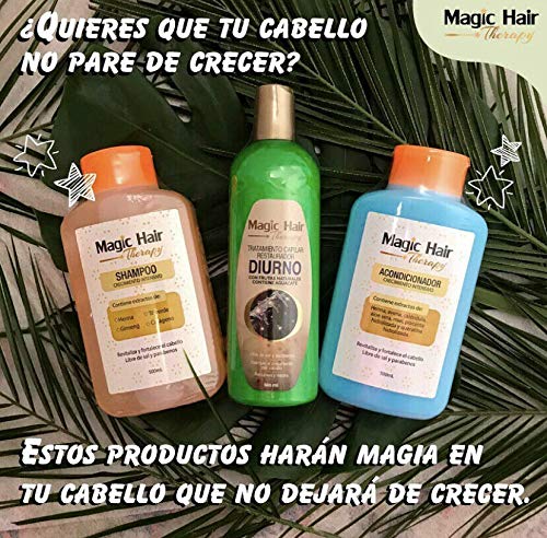 Magic Hair Therapy Shampoo, Acondicionador Crecimiento Intensivo y Tratamiento Capilar Restaurador Diurno Beauty & Personal Care Magic Hair Therapy