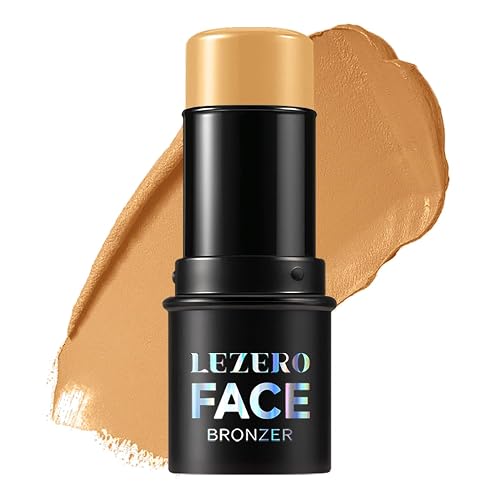Cream Bronzer Stick, Multi-use Contour Stick for Face Shaping, Matte Finish Beauty Wand for Sculpt the Face, Easy to Apply, Longwear, Waterproof Beauty & Personal Care Lezero