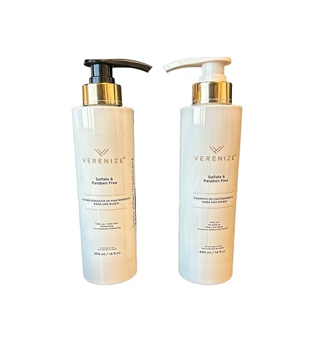 VERENIZE Sulfate free Shampoo & Conditioner (Set), 14 Fl Oz (Pack of 1), White Beauty & Personal Care VERENIZE