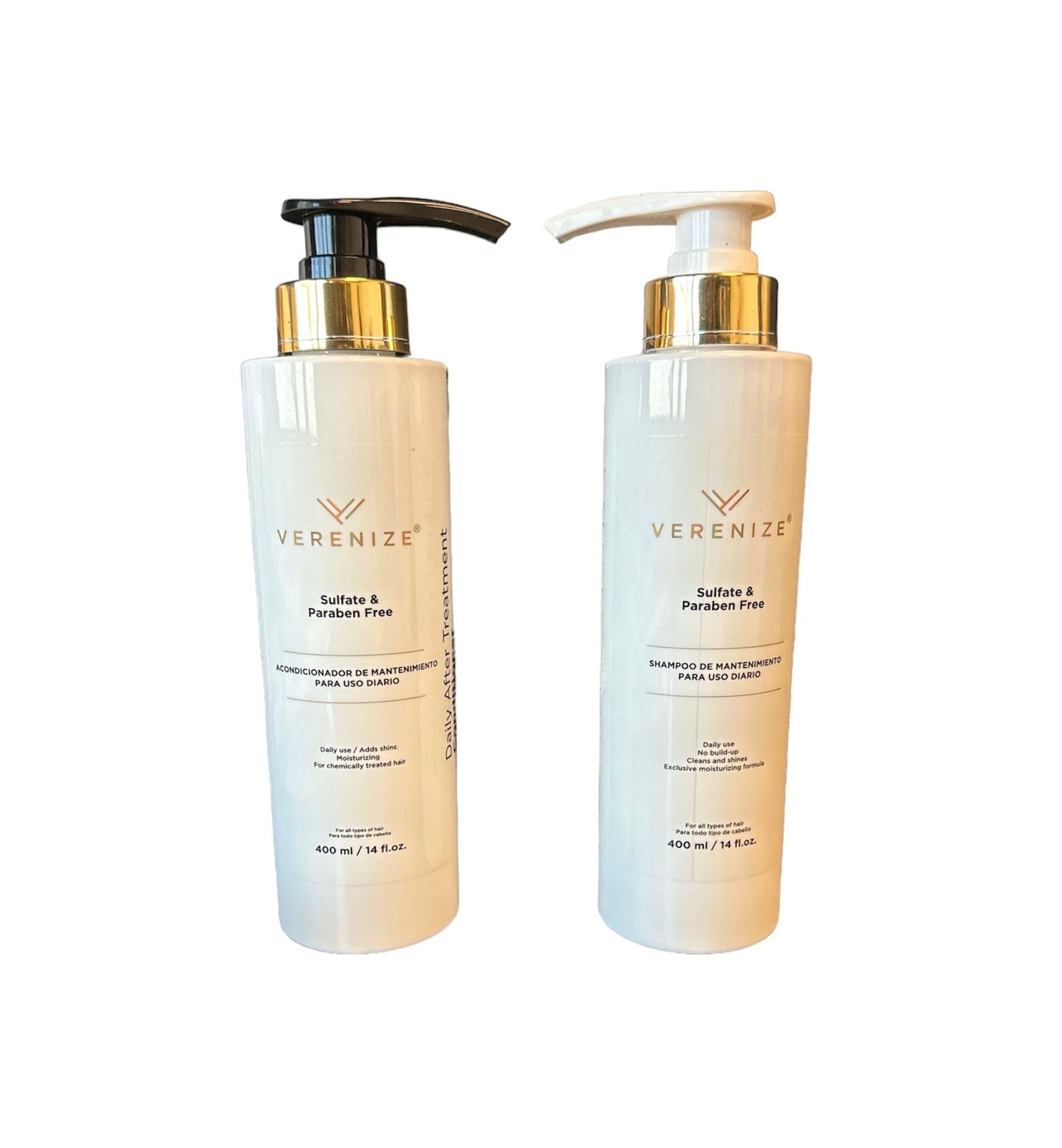 VERENIZE Sulfate free Shampoo & Conditioner (Set), 14 Fl Oz (Pack of 1), White Beauty & Personal Care VERENIZE