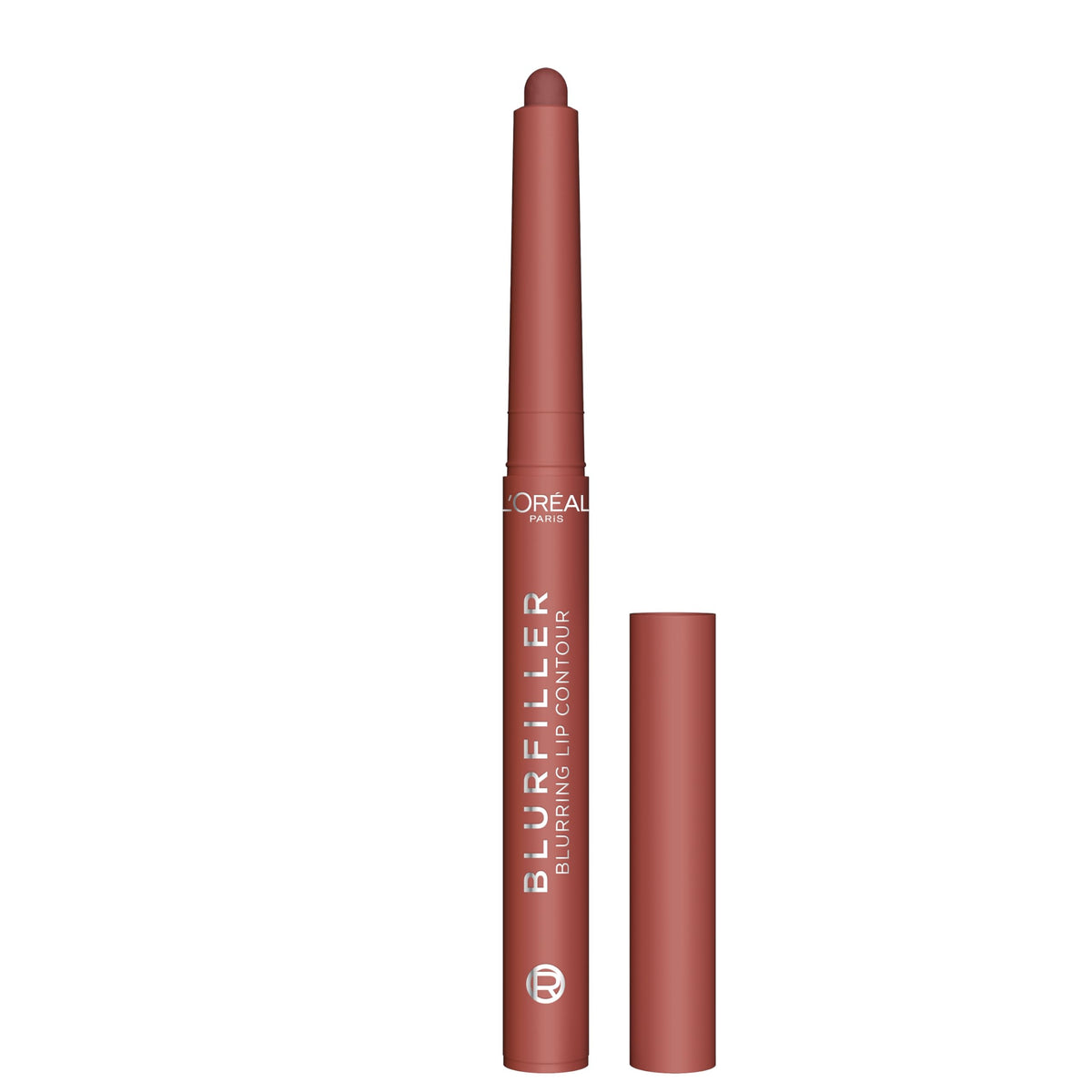 L'Oreal Paris Blurfiller Lip Liner, Lightweight, Buildable, and Sculpting Lip Pencil, Line, Define, and Contour for Fuller-Looking Lips, Tea Time