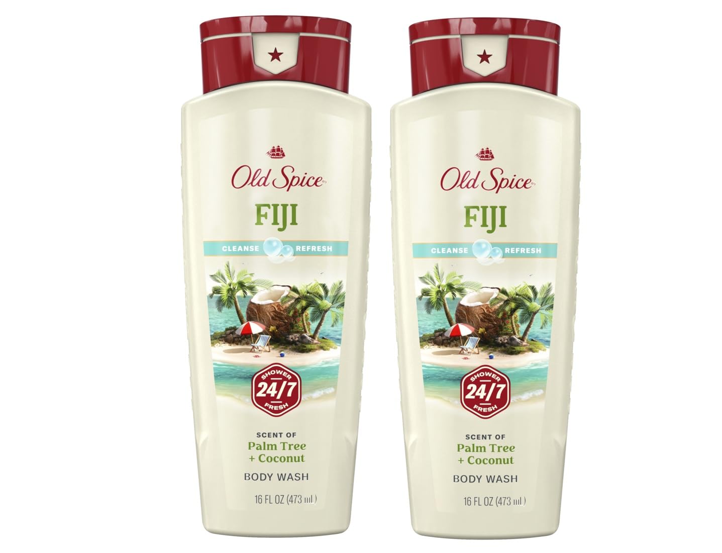 Old Spice Fresher Collection Men's Body Wash, Fiji, 16 Ounce (Pack of 2) Beauty & Personal Care Old Spice