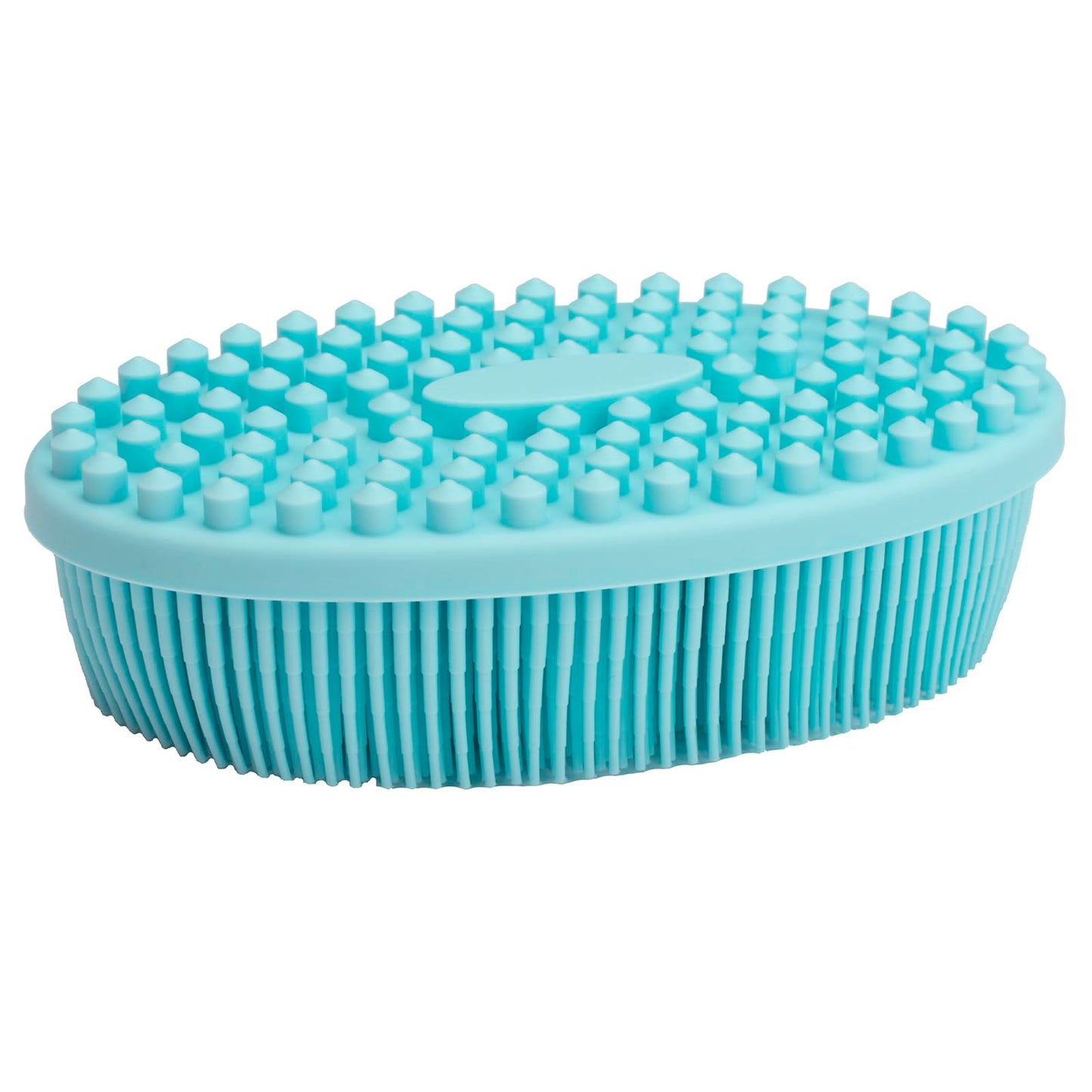 DNC Exfoliating Silicone Body Scrubber Shower Bath Body Brush loofah Easy to Clean, Lathers Well, Eco Friendly, Long Lasting (Blue Beauty & Personal Care DNC