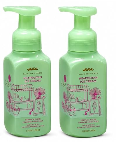 Bath & Body Works Gentle & Clean Foaming Hand Soap - Summer Favorites - Pack of 2 (Neapolitan Ice Cream) Beauty & Personal Care Bath & Body Works