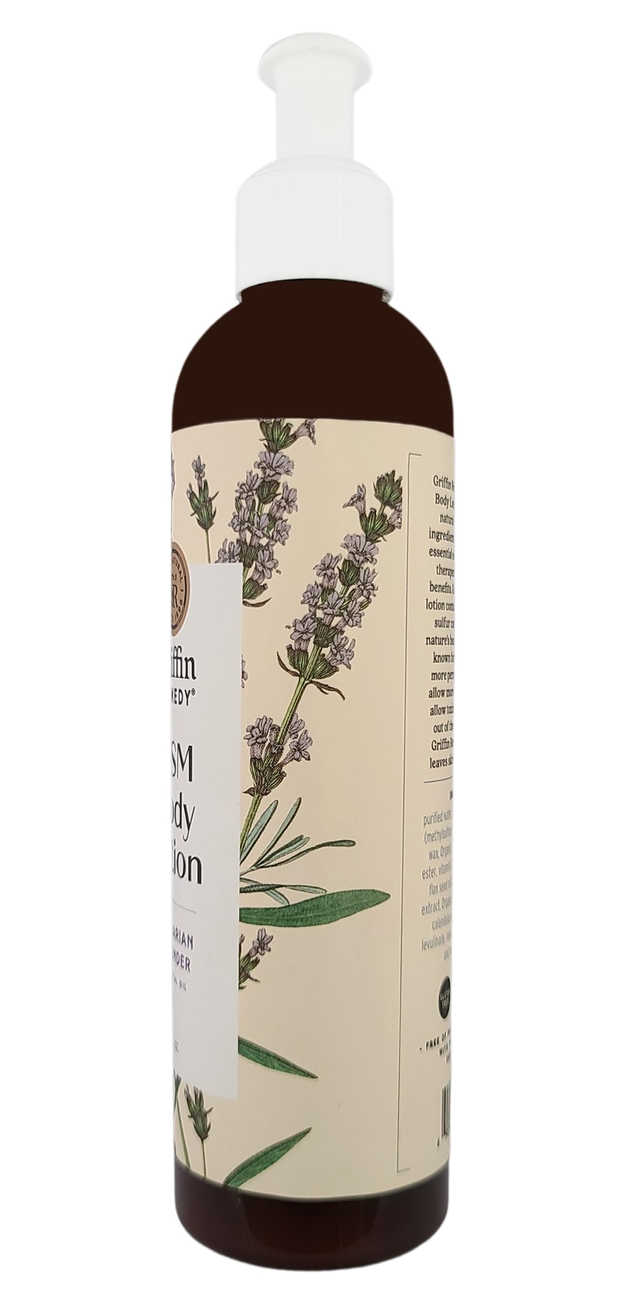 Griffin Remedy Bulgarian Lavender Body Lotion with MSM -8oz Beauty & Personal Care Griffin Remedy