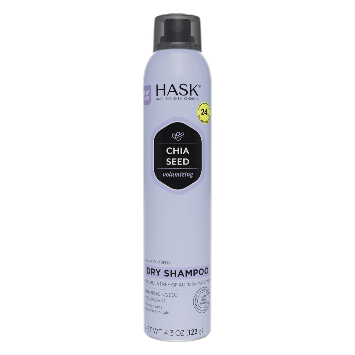 HASK Volumizing Chia Seed Dry Shampoo, 4.3 oz
