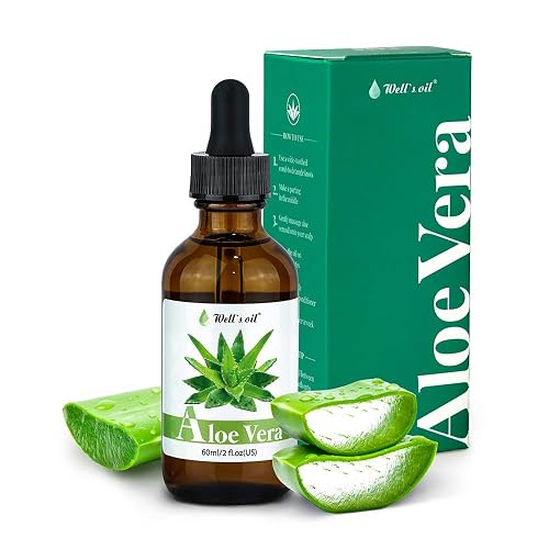 Well's Oil Aloe Vera Oil - Hydrating & Nourishing | Supports the Appearance of Healthy Hair & Soothes Dry Skin | All Natural | For Skin & Hair Care (2 Beauty & Personal Care Well's Oil