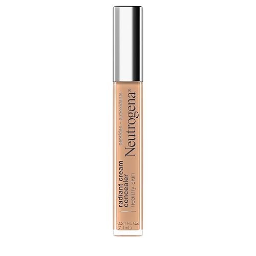 Neutrogena Healthy Skin Radiant Brightening Cream Concealer with Peptides & Vitamin E Antioxidant, Lightweight Perfecting Concealer, Non-Comedogenic Beauty & Personal Care Neutrogena