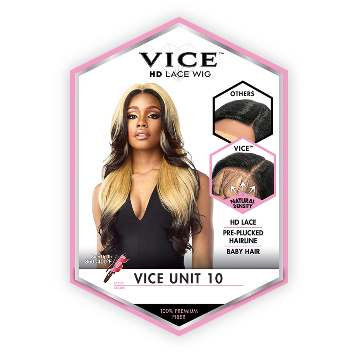 Sensationnel Vice Lace Front Wig-Unit 10, 1 JETBLACK