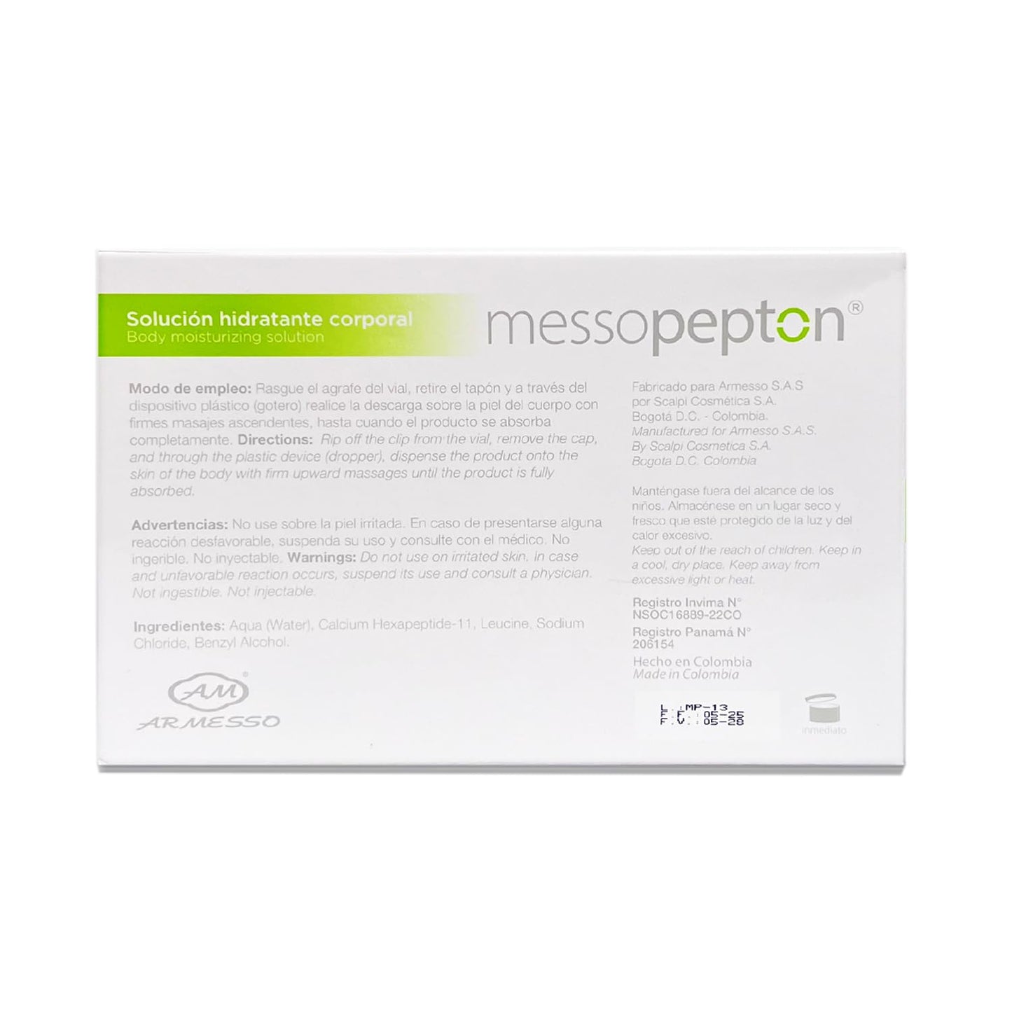 AM ARMESSO | Messopepton - Cosmetic Peptide Complex for Muscle Tone & Appearance Support | with Leucine & Bio-Peptides | for Professional Use Only | Beauty & Personal Care AM ARMESSO
