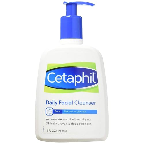 Cetaphil Daily Facial Cleanser, Normal to Oily Skin - 16 Oz (Pack of 4) Beauty & Personal Care Cetaphil