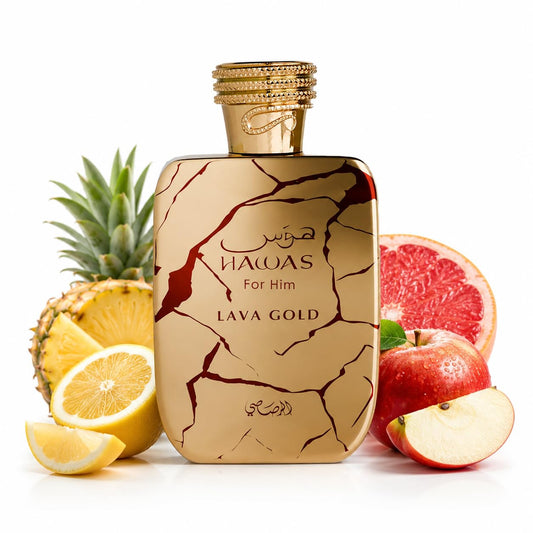RASASI Hawas Lava Gold EDP For Men 3.38 Fl Oz