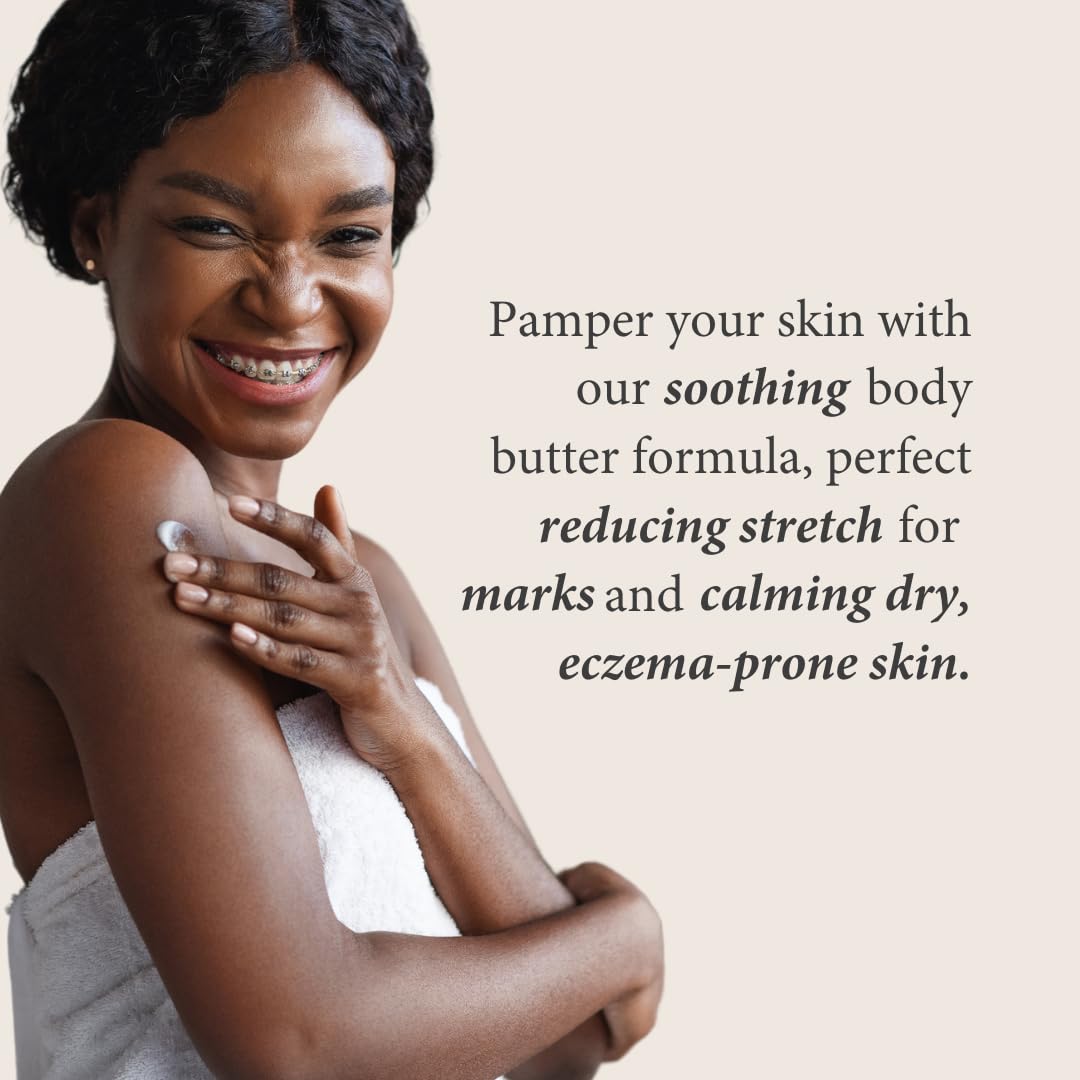Shea Radiance P.U.R.E. Whipped Shea Butter with Colloidal Oatmeal - Whipped Body Butter Blended with Skin Soothing Oatmeal & Moisturizing Rice Bran Beauty & Personal Care Shea Radiance