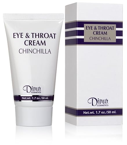 Dinur Cosmetics Chinchilla Eye & Throat Cream Reduces Fine Lines Wrinkles Puffy Eyes & Under Eye Dark Circles Penetrates Delicate Skin for Men & Women Beauty & Personal Care Dinur Cosmetics