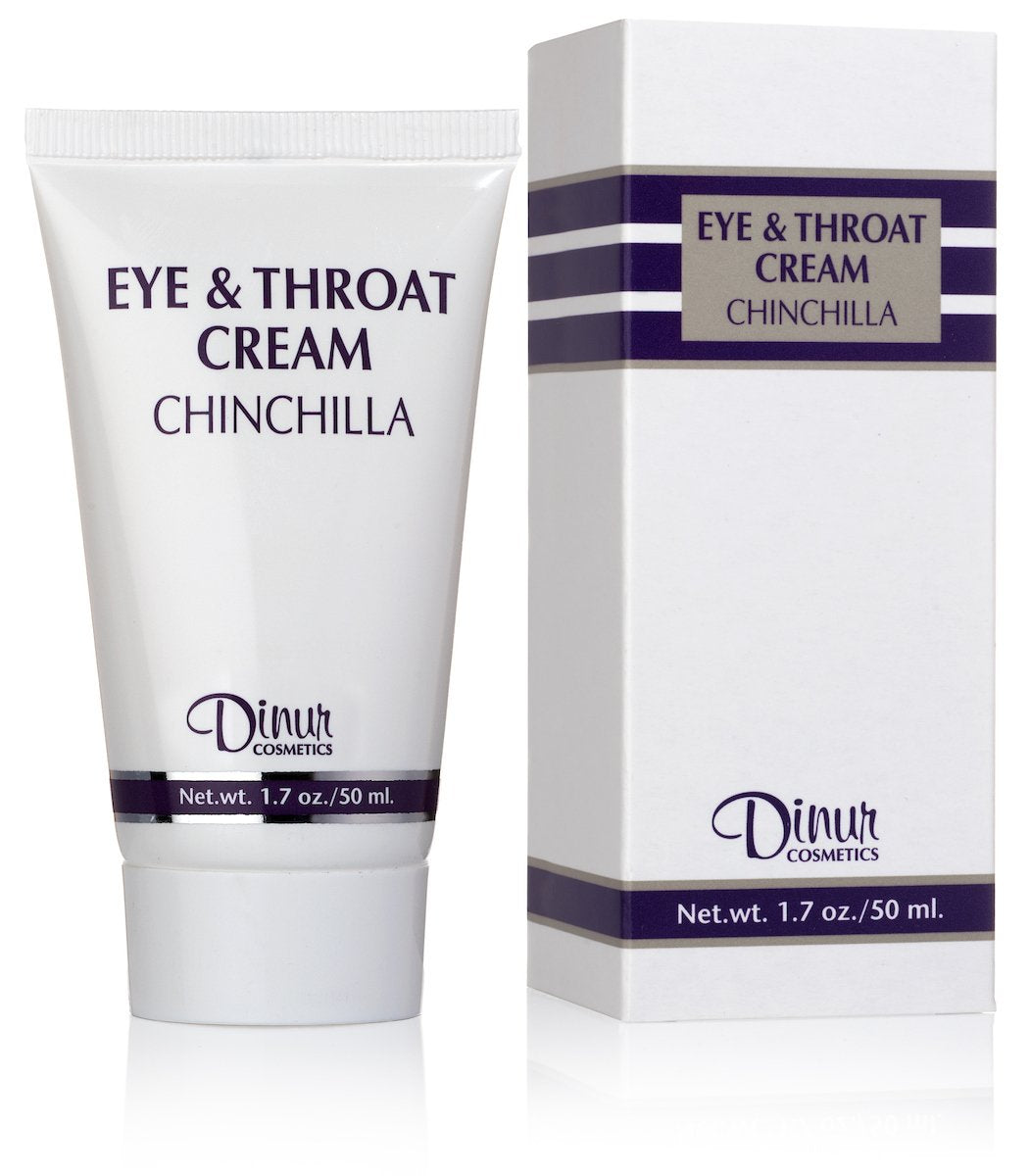 Dinur Cosmetics Chinchilla Eye & Throat Cream Reduces Fine Lines Wrinkles Puffy Eyes & Under Eye Dark Circles Penetrates Delicate Skin for Men & Women Beauty & Personal Care Dinur Cosmetics