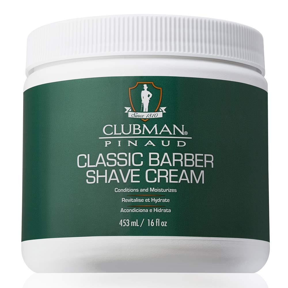 Clubman Pinaud Classic Barber Shave Cream, Moisturizing and Conditioning for Smooth Shave, Professional Quality for All Beard Types, 16 fl oz, 1-pack Beauty & Personal Care Clubman