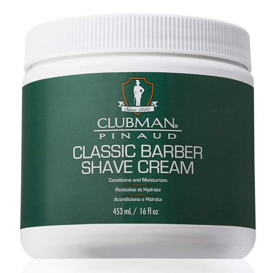 Clubman Pinaud Classic Barber Shave Cream, Moisturizing and Conditioning for Smooth Shave, Professional Quality for All Beard Types, 16 fl oz, 1-pack Beauty & Personal Care Clubman