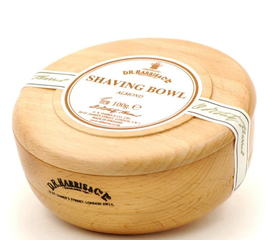 D.R. Harris Almond Shaving Soap in Beech Wood Bowl Beauty and Personal Care D.R. Harris