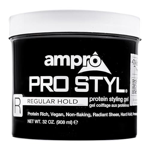 Ampro Pro Styl Regular Hold Protein Styling Gel 32 oz (Pack of 6) Beauty & Personal Care AmPro