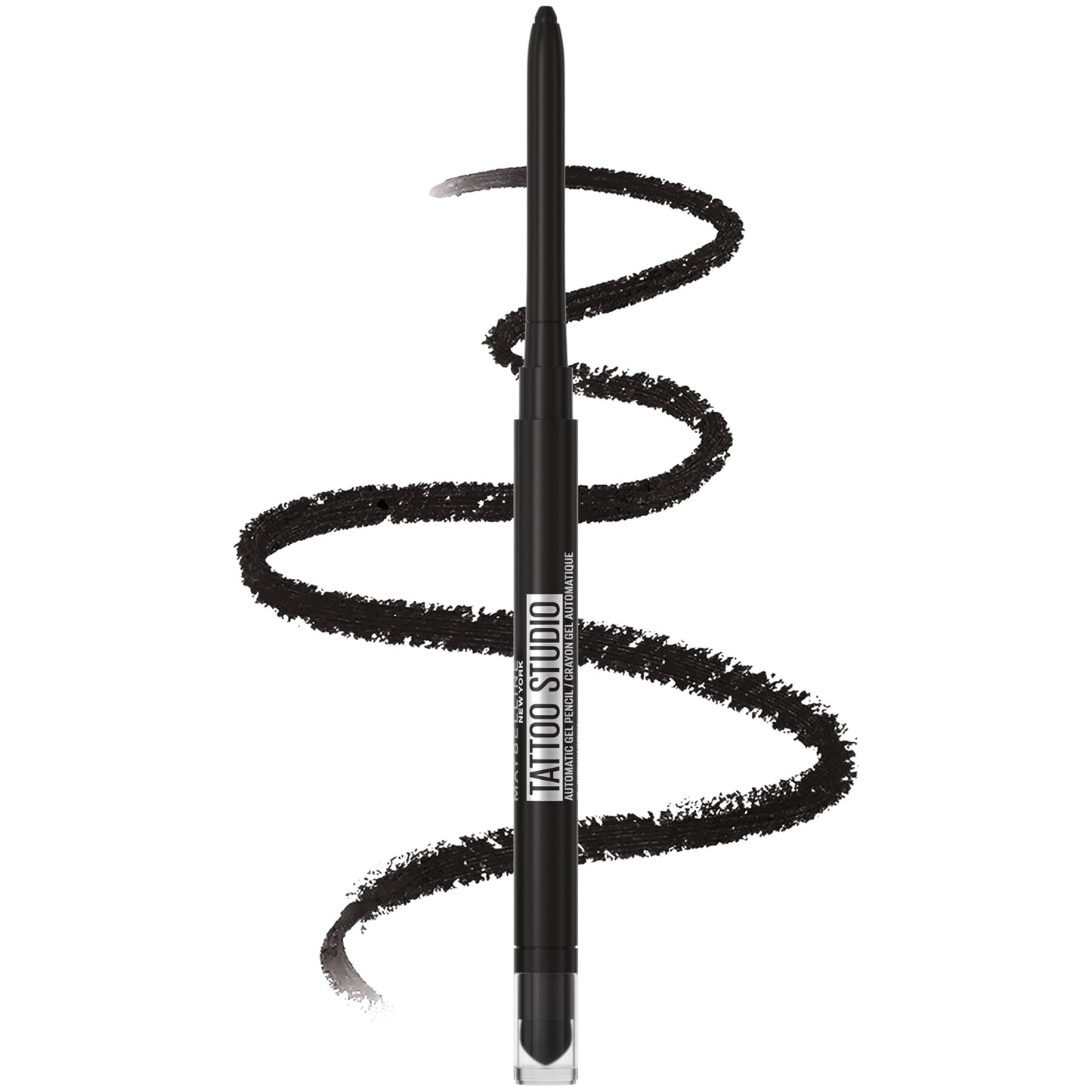 Maybelline Tattoo Studio Automatic Gel Pencil Waterproof Eyeliner, Blendable, Smudge Resistant, Matte Eyeliner For Up To 36HR Wear, Pitch Black Beauty & Personal Care MAYBELLINE
