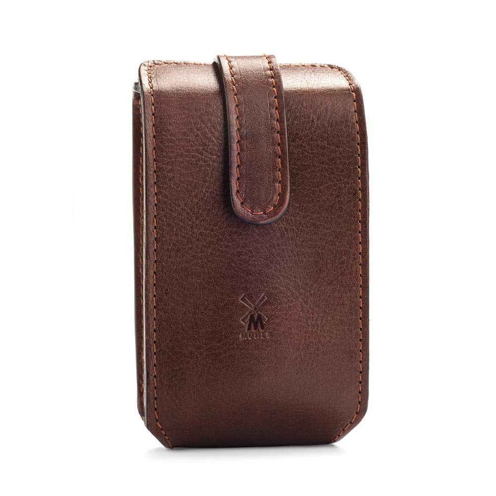 MÜHLE Travel Florentine Leather Silvertip Fibre 5-Blade Razor Luxury Shaving Kit Beauty and Personal Care MÜHLE