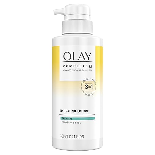 Olay Complete+ Hydrating Lotion Fragrance-Free, 10.1 FL OZ, 3-in-1 Nourishing Face Moisturizer for All Skin Types with Vitamin B3, Vitamin E, Beauty & Personal Care Olay