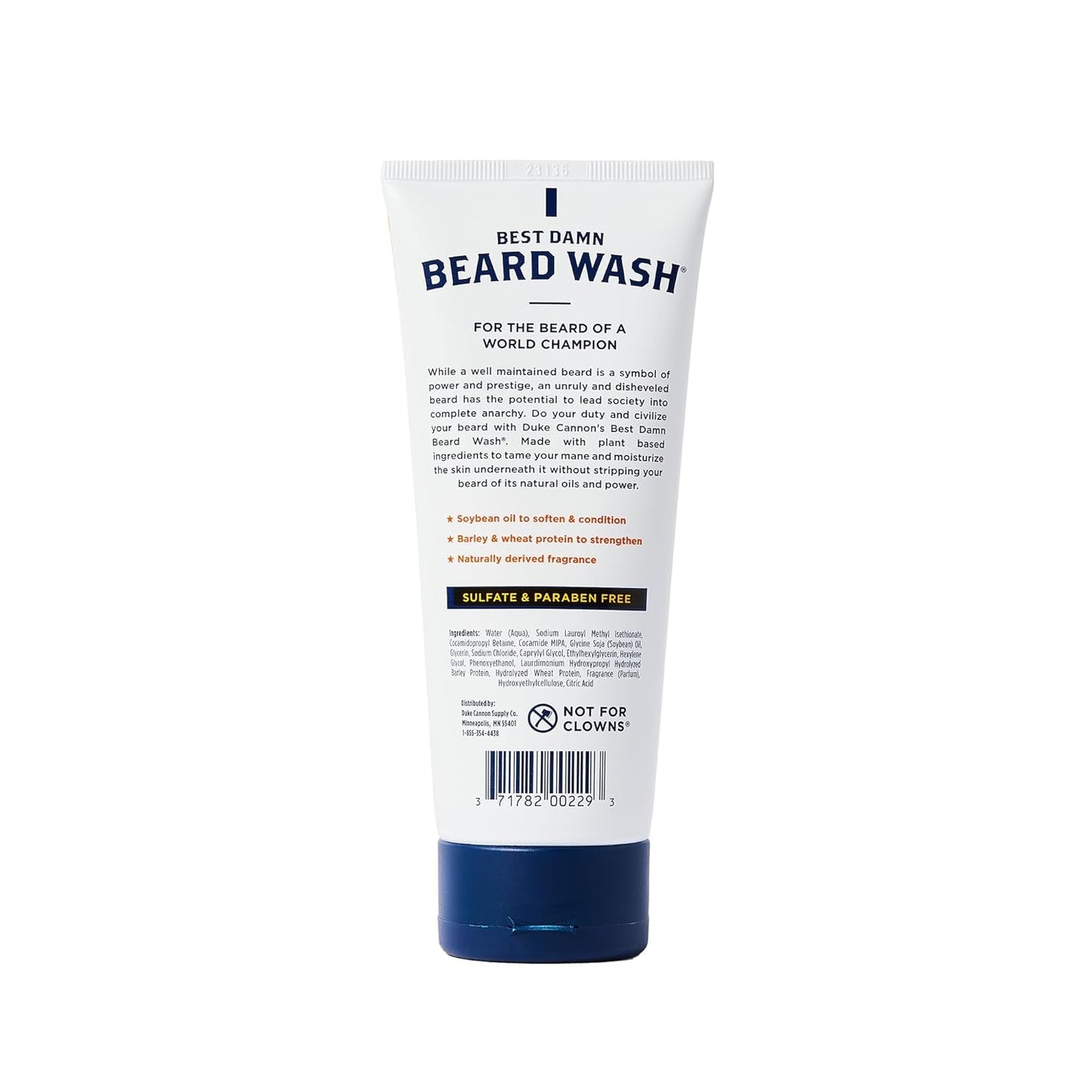 Duke Cannon Supply Co. Beard Wash Citrus Hefeweizen, 6 Fl Oz - Made with Plant-Based Ingredients to Strengthen, Rejuvenate, Soften and Condition Beauty and Personal Care Duke Cannon Supply Co.