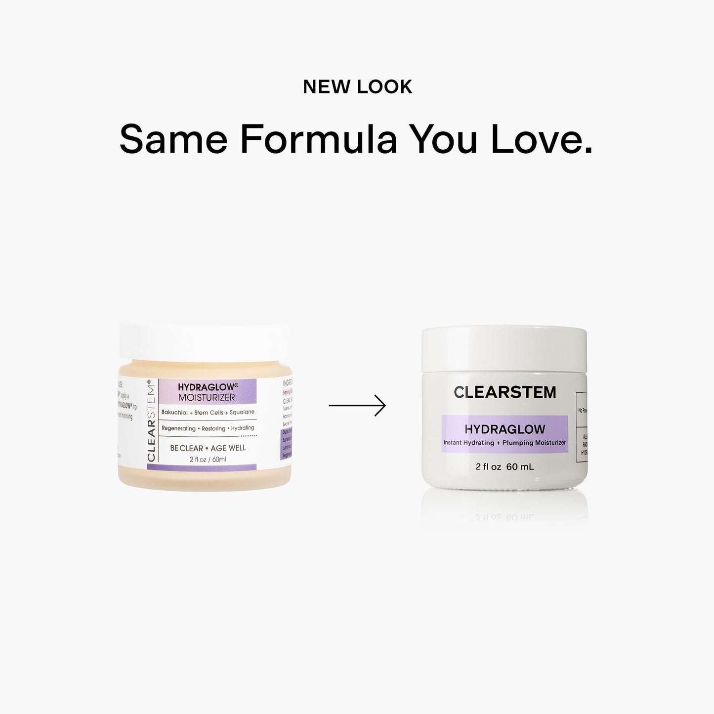 CLEARSTEM - HYDRAGLOW Stem Cell Moisturizer - Bakuchiol + Squalene - Youthful Skin Face Moisturizer - All Skin Types - Facial Skin Care Products Beauty & Personal Care CLEARSTEM