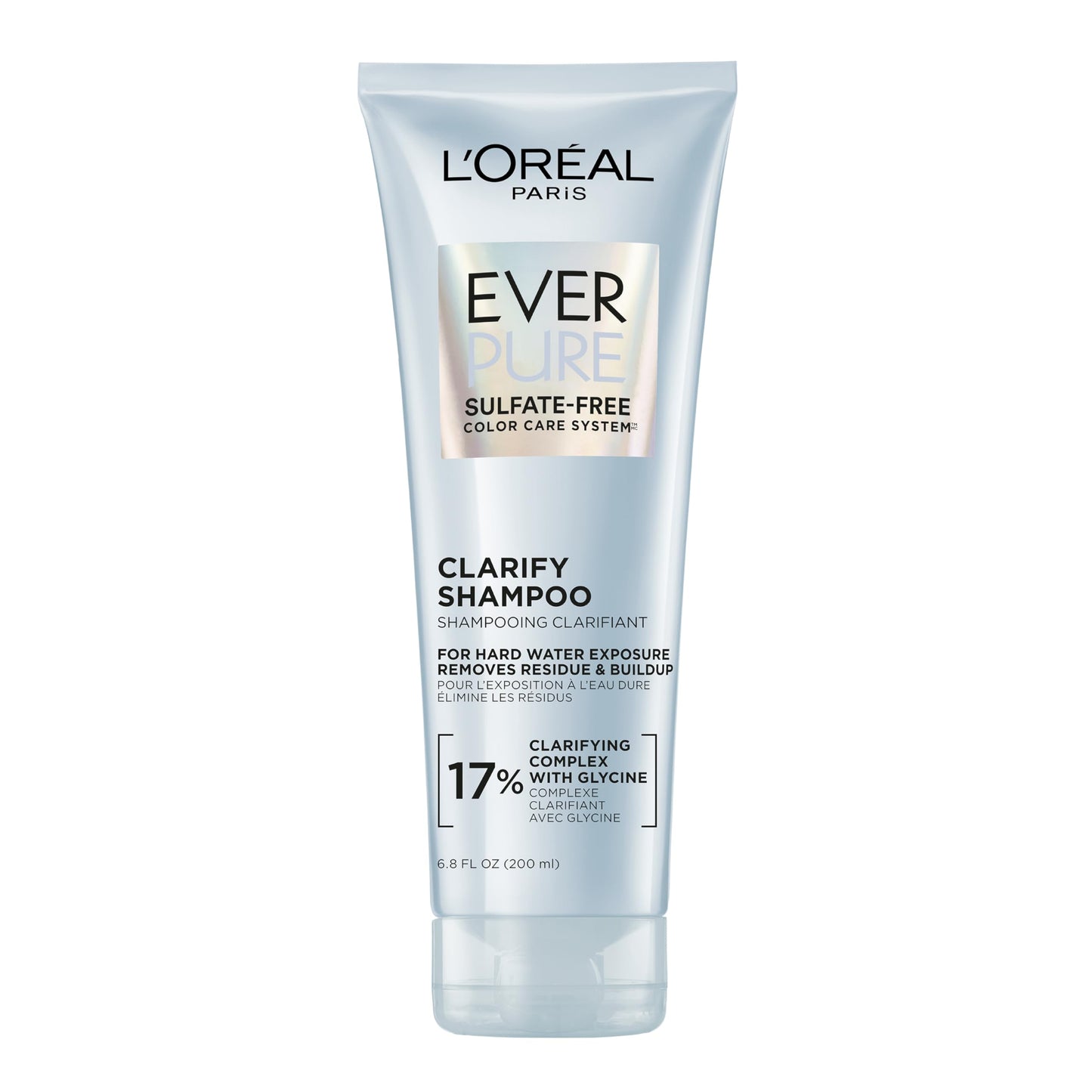 L'Oreal Paris Clarify Sulfate Free Shampoo with Antioxidants, Clarifying Shampoo for Hard Water Exposure and Styling Build-up, EverPure, 6.8 Fl Oz Beauty & Personal Care L'Oreal Paris