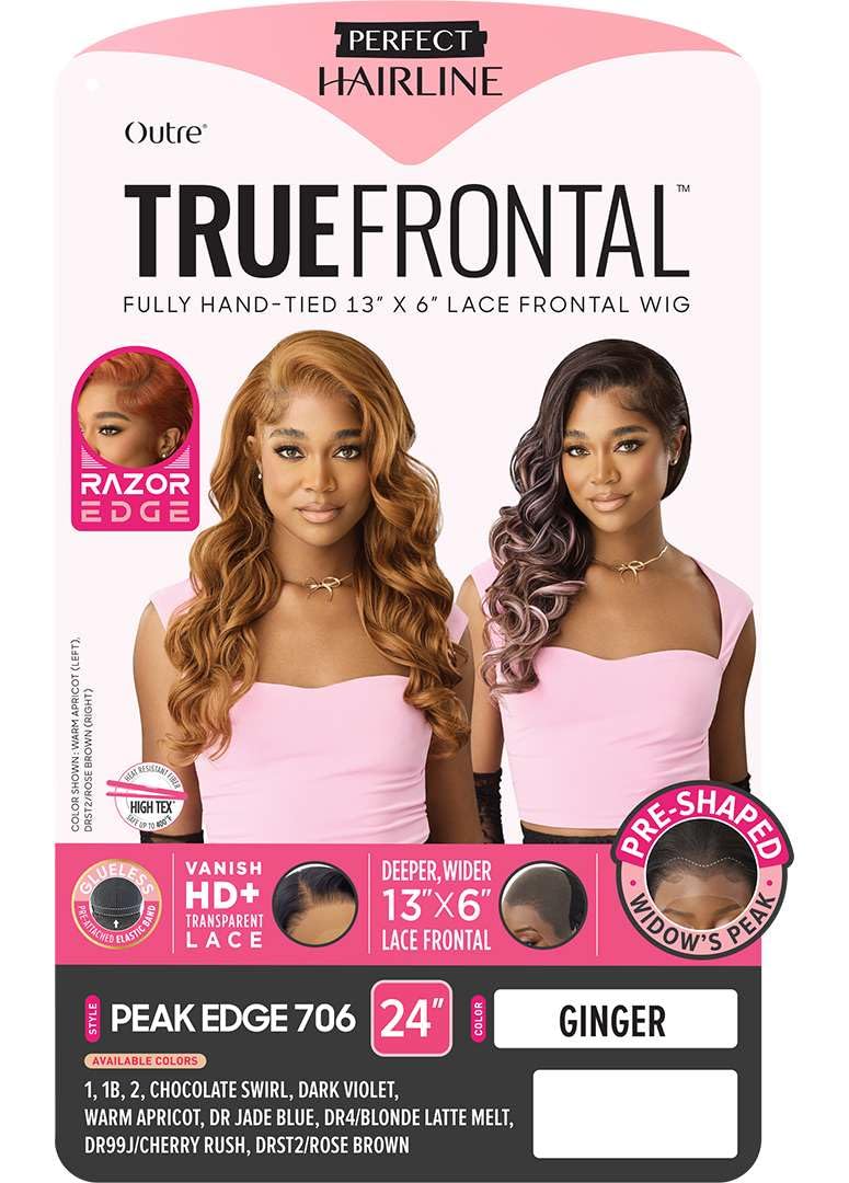 Outre Lace Front Wig -Perfect Hair Line 13X6 - True Frontal Peak Edge 706 (CHOCOLATE SWIRL)