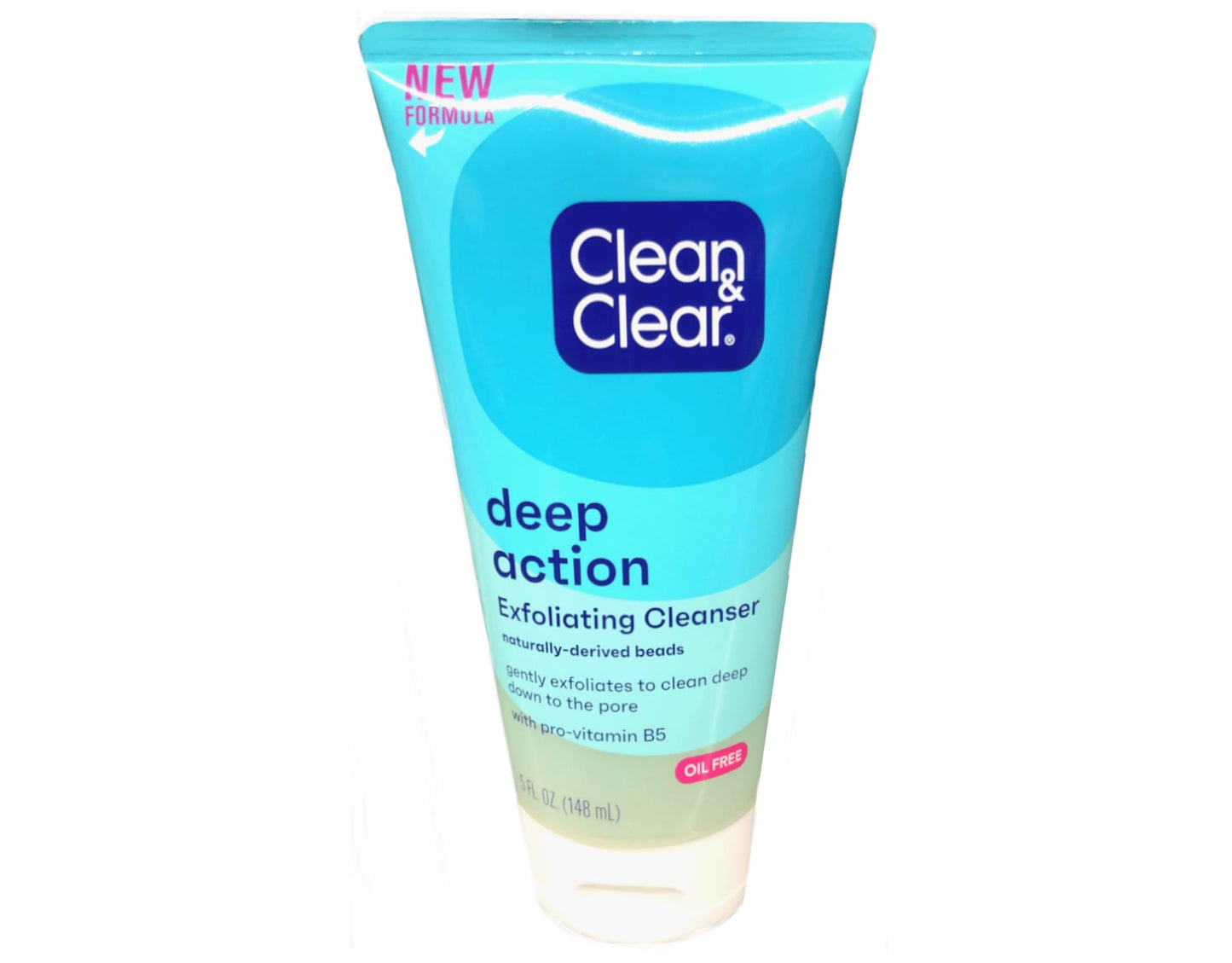 Clean & Clear Oil-Free Deep Action Exfoliating Facial Scrub, Cooling Daily Face Wash With Exfoliating Beads for Smooth Skin, Cleanses Deep Down to the Beauty & Personal Care Clean & Clear