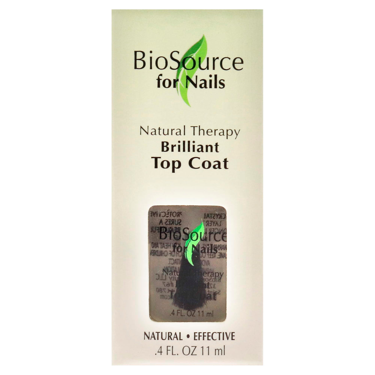 BioSource for Nails Natural Therapy Brilliant Top Coat, 0.4 oz
