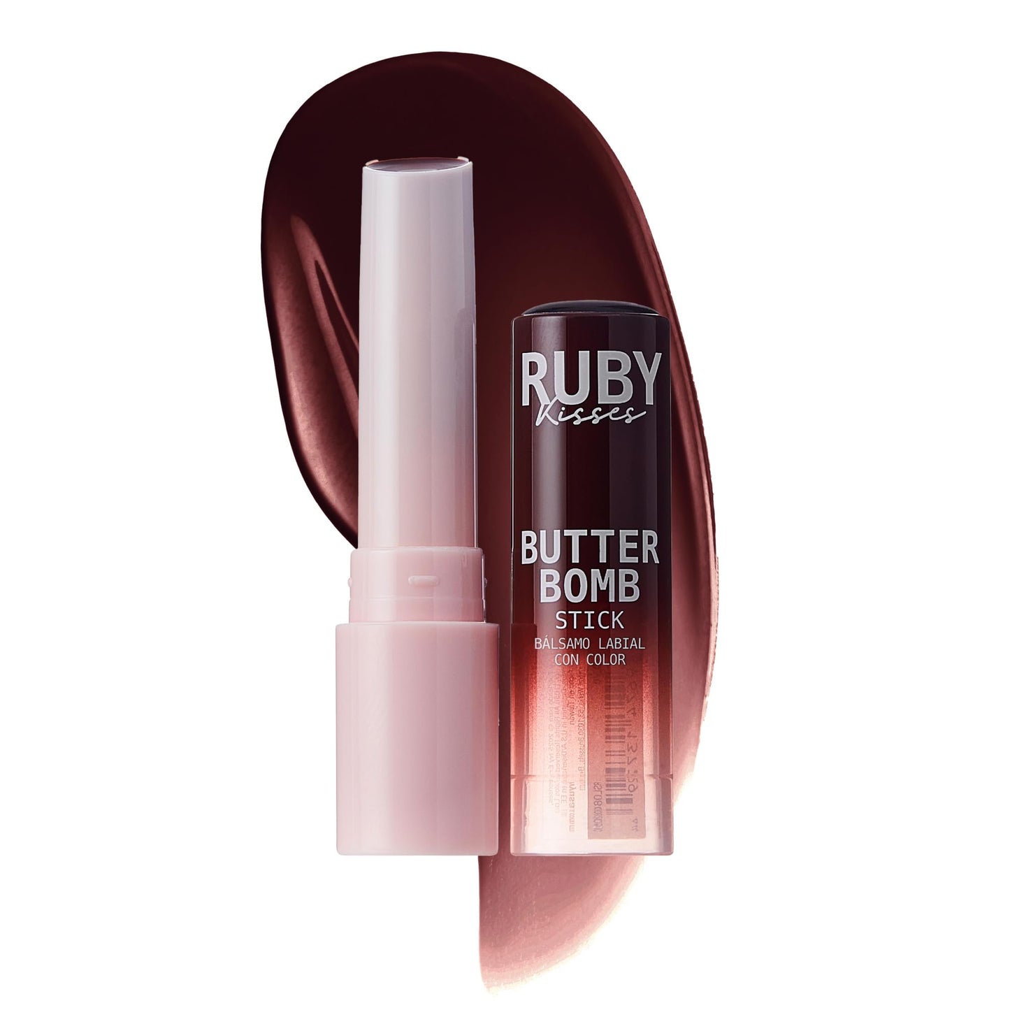 Ruby Kisses Butter Bomb Lip Balm, High Shine Tinted Lip Gloss, Ultra Hydrating Melting Lipstick With Shea Butter for Plumped Look, Lightweight Beauty and Personal Care Ruby Kisses