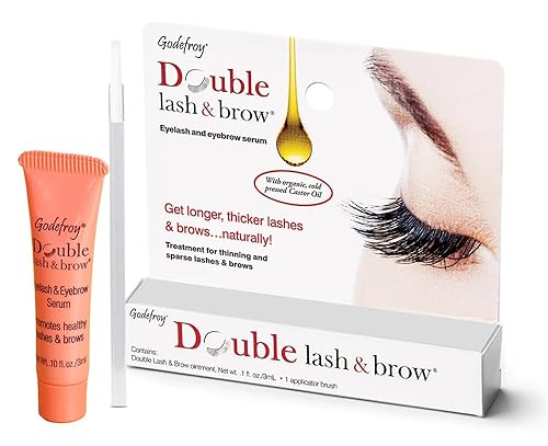 Godefroy Double Lash and Brow Treatment, for longer & thicker eyelash and eyebrows (3ml + applicator) Beauty & Personal Care Godefroy