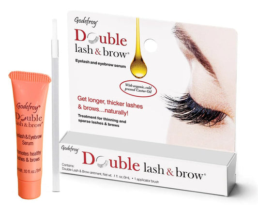 Godefroy Double Lash and Brow Treatment, for longer & thicker eyelash and eyebrows (3ml + applicator) Beauty & Personal Care Godefroy