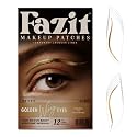 Fazit Makeup Patches - Golden Wing Eyes - Glow Up Make-Up Patches - Cute Glitter Makeup Accessories For Women - Cosmetic Glitter For Face Beauty & Personal Care Fazit