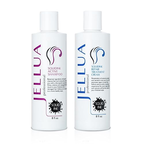 Jellua Squidink Active Shampoo and Repair Treatment Cream 8.0 Oz Duo Beauty & Personal Care Jellua