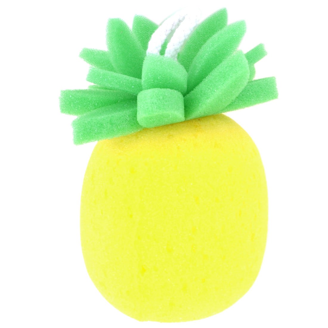 Ruilogod Yellow Green Pineapple Shaped Bath Sponge Shower Loop Scrubber (id: 409 212 000 e81 a8b Beauty and Personal Care Ruilogod