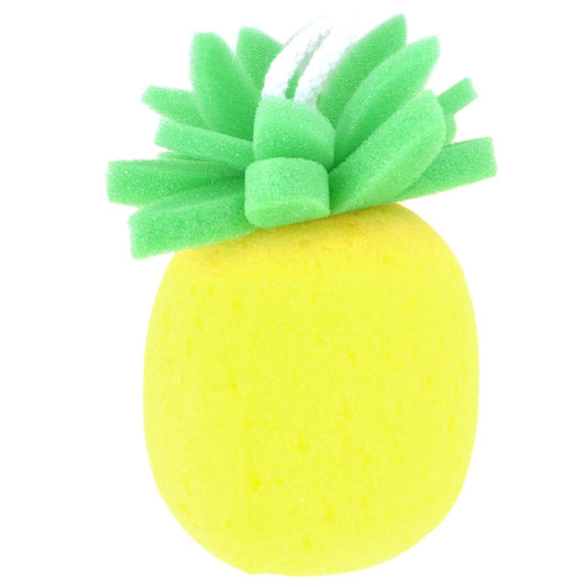 Ruilogod Yellow Green Pineapple Shaped Bath Sponge Shower Loop Scrubber (id: 409 212 000 e81 a8b Beauty and Personal Care Ruilogod