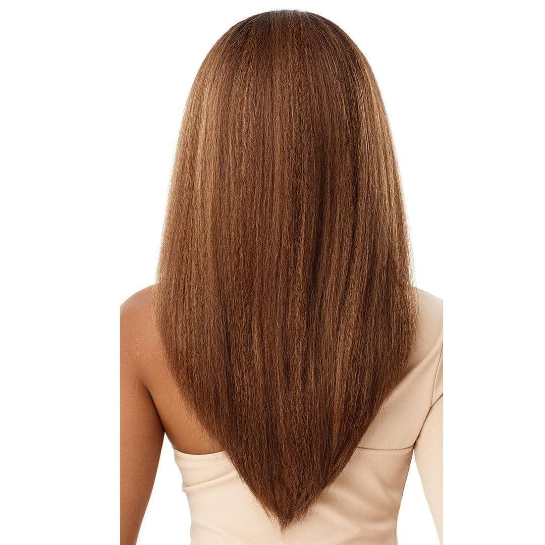 Outre Quick Weave Self Styled in 60 Seconds Neesha Soft & Natural New Half Wig Cap Laysflat Requires Less Leave Out NEESHA H302 (Jet Black 1)